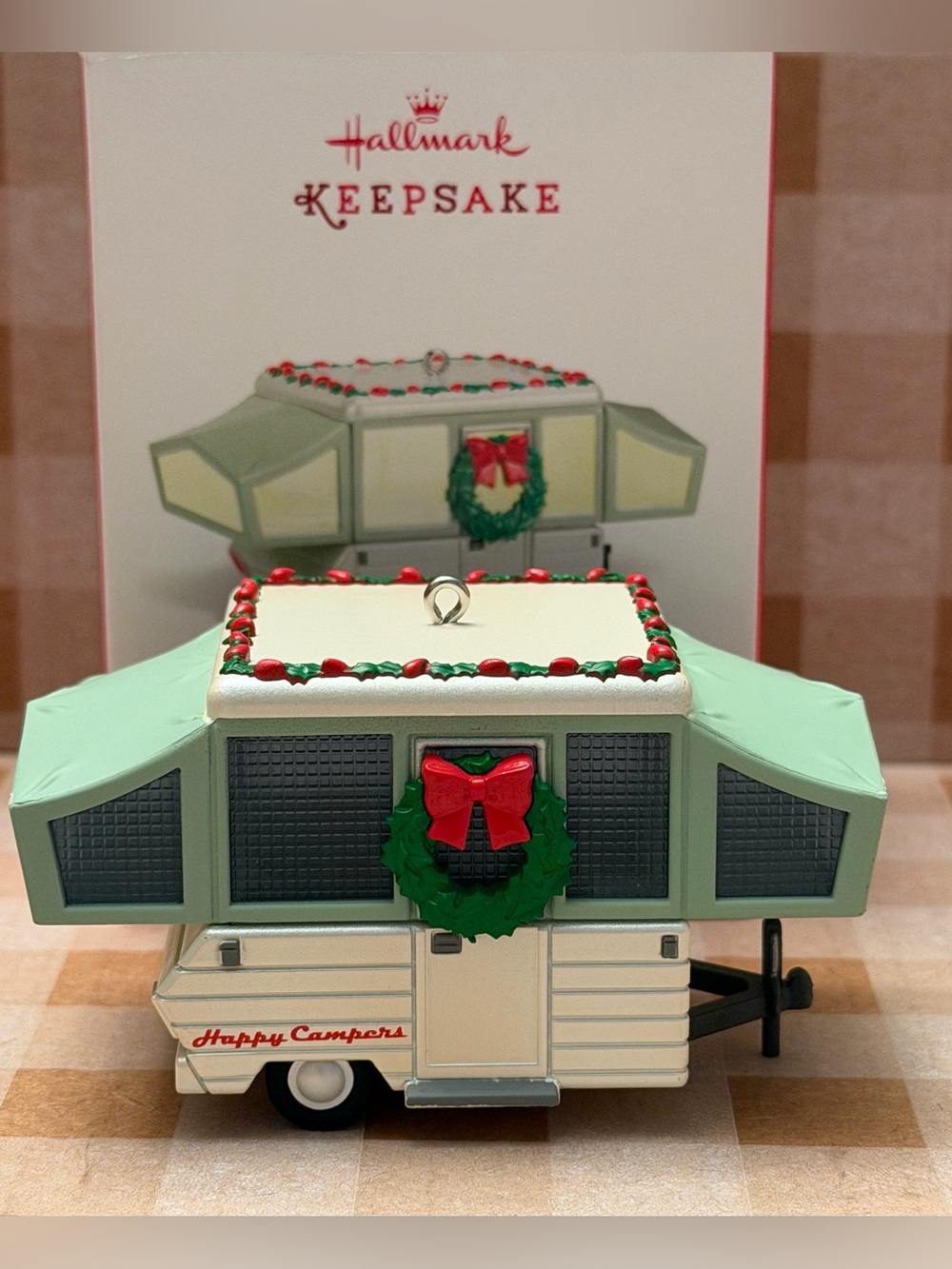 Hallmark Keepsake Happy Campers Ornament QGO1669 2015 RV Adventures Pop Up